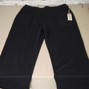 NWT Habitat ESCAPE Collection Loose Casual Black Pants Sz Large